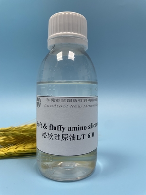약한 양이온성 페하 6.0-8.0 아미노 실리콘 연화제 유동적 100% 솔리드